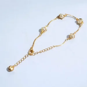 Gelang Tangan Rantai Simpel - Gelang Kasual Gold Lapis Emas