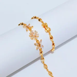 Gelang Tangan Rantai - Gelang Permata Kombinasi Kasual