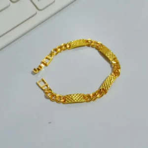Gelang Wanita Rantai Simpel Gold Anti Karat - Cantik Pesta