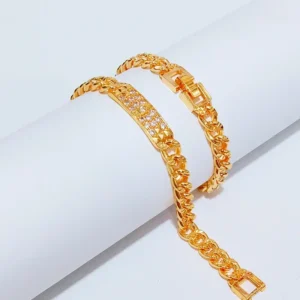 Gelang Wanita Rantai Juntai Gold Anti Karat - Cantik Pesta