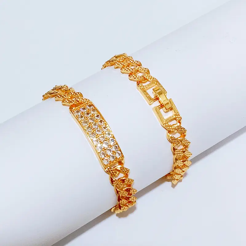 Gelang Tangan Rantai - Gelang Simpel Permata Elegan - Gambar 2