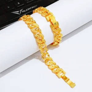 Gelang Tangan Rantai Gold - Gelang Juntai Simpel Gold