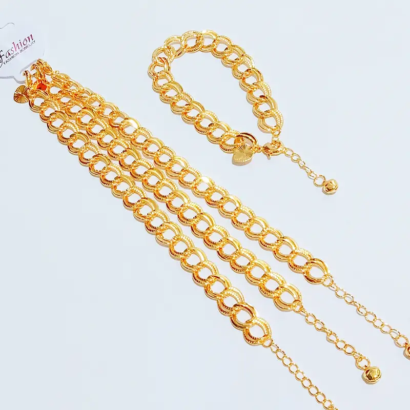 Gelang Tangan Rantai - Gelang Simpel Gold Elegan Anti Karat - Gambar 2