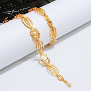 Gelang Tangan Rantai - Gelang Simpel Gold Lapis Emas Anti Karat