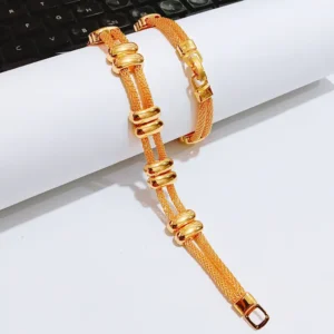Gelang Tangan Rantai Gold - Gelang Kasual Simpel Elegan