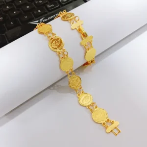 Gelang Tangan Rantai Gold - Gelang Juntai Simpel Elegan