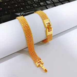 Gelang Wanita Rantai Simpel Gold Anti Karat - Cantik Pesta