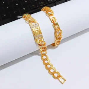 Gelang Wanita Rantai Simpel Gold Anti Karat - Fashion Viral