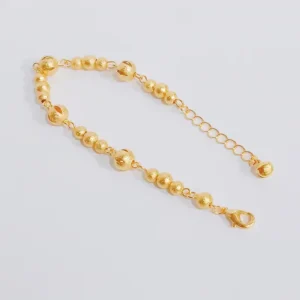 Gelang Wanita Rantai Simpel Gold Anti Karat - Elegan Harian