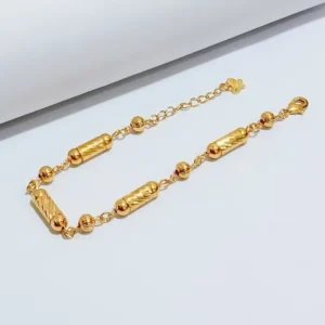 Gelang Wanita Rantai Permata Gold Anti Karat - Gaya Kekinian
