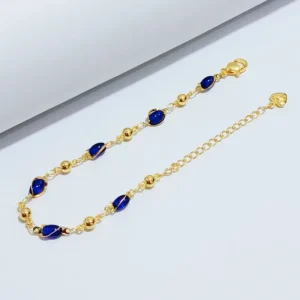 Gelang Wanita Rantai Juntai Gold Anti Karat - Cantik Pesta