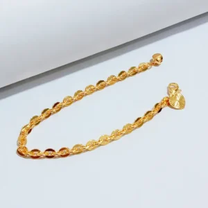 Gelang Wanita Rantai Simpel Gold Anti Karat - Gaya Kekinian