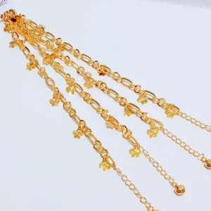 Gelang Wanita Rantai Simpel Gold Anti Karat - Cantik Pesta