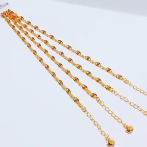 Gelang Wanita Rantai Simpel Gold Anti Karat - Gaya Kekinian