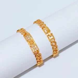Gelang Tangan Rantai - Gelang Simpel Gold Anti Karat Elegan