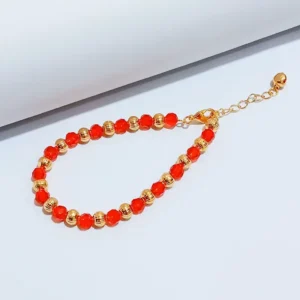 Gelang Wanita Rantai Simpel Gold Anti Karat - Elegan Harian