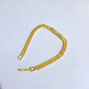 Gelang Tangan Rantai Gold - Gelang Juntai Simpel Gold Glossy