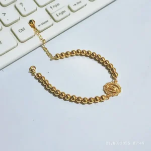 Gelang Wanita Rantai Simpel Gold Anti Karat - Gaya Kekinian