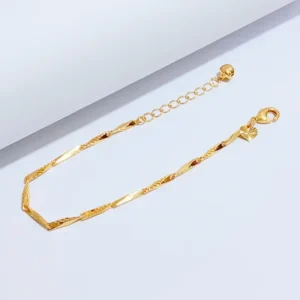 Gelang Wanita Rantai Simpel Gold Anti Karat - Fashion Viral