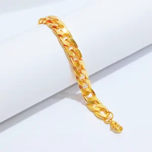 Gelang Wanita Rantai Simpel Gold Anti Karat - Cantik Pesta