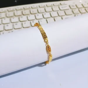 Gelang Wanita Rantai Simpel Gold Anti Karat - Elegan Harian