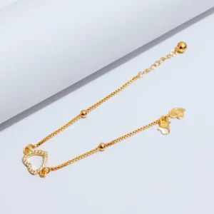 Gelang Wanita Rantai Juntai Gold Anti Karat - Cantik Pesta