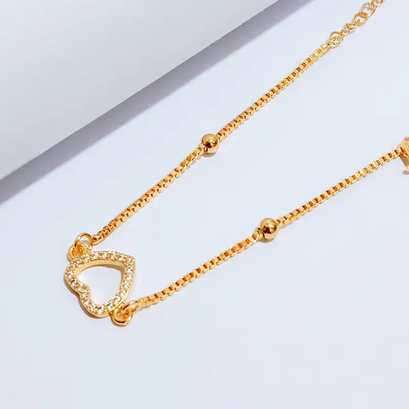 Gelang Wanita Rantai Juntai Gold Anti Karat - Cantik Pesta - Gambar 3