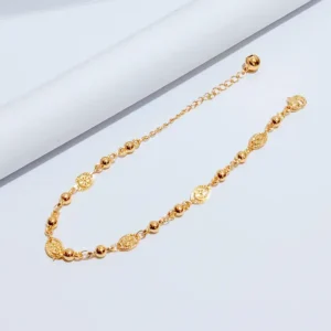 Gelang Wanita Rantai Juntai Gold Anti Karat - Cantik Pesta