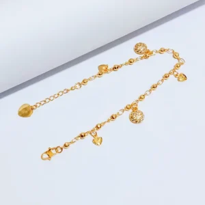 Gelang Wanita Rantai Simpel Gold Anti Karat - Fashion Viral