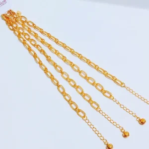 Gelang Wanita Rantai Simpel Gold Anti Karat - Hadiah Ulang Tahun
