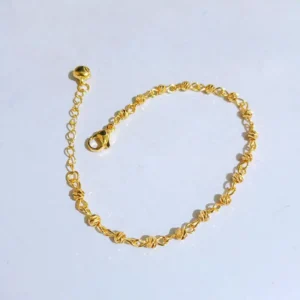 Gelang Wanita Rantai Simpel Gold Anti Karat - Elegan Harian