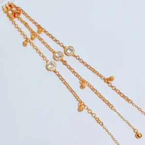 Gelang Wanita Rantai Simpel Gold Anti Karat - Hadiah Ulang Tahun