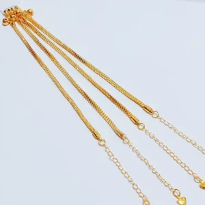 Gelang Wanita Rantai Simpel Gold Anti Karat - Cantik Pesta