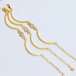Gelang Wanita Rantai Simpel Gold Anti Karat - Elegan Harian