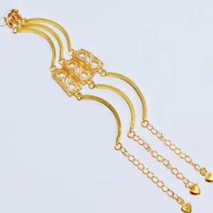 Gelang Tangan Rantai Gold - Gelang Juntai Simpel Gold Elegan