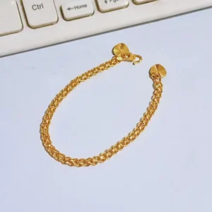 Gelang Wanita Rantai Simpel Gold Anti Karat - Fashion Viral