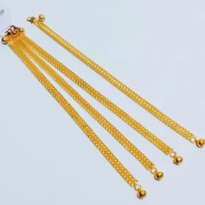 Gelang Wanita Rantai Simpel Gold Anti Karat - Elegan Harian