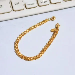 Gelang Wanita Rantai Juntai Gold Anti Karat - Cantik Pesta