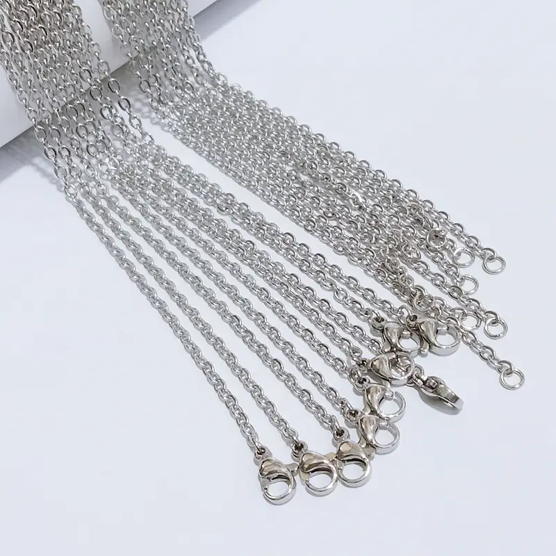 Kalung Rantai Nori Polos Titanium Silver - Image 5