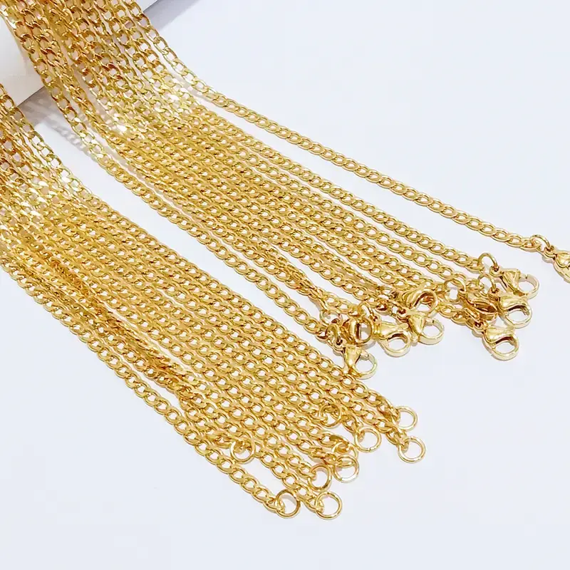 Kalung Rantai 50Cm Gold Anti Karat - Mewah Eksklusif - Gambar 3
