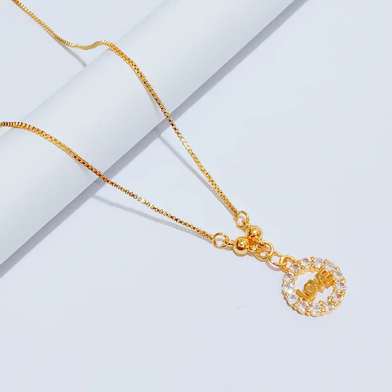 Kalung Xuping Dewasa Simpel Model Terbaru Gold - Simpel Tapi Mewah Cocok untuk Segala Acara - Gambar 4