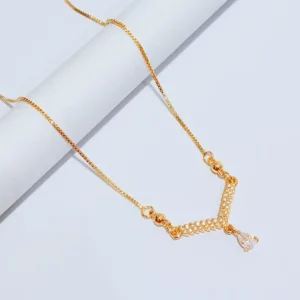 Kalung Koye Dewasa Gold Permata Simpel Kasual - Simpel Kasual dan Tetap Berkelas dengan Sentuhan Gold