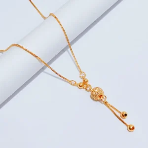 Kalung Koye Dewasa Gold Permata Zircon Anti Karat - Kilauan Zircon yang Memikat dengan Proteksi Anti Karat