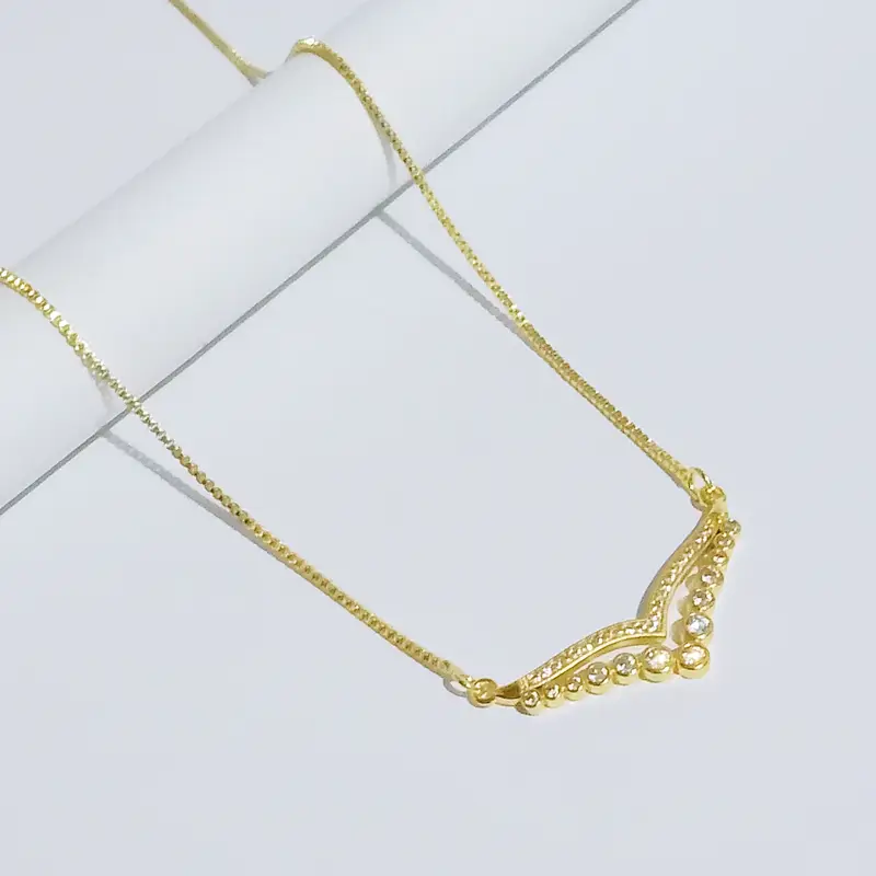 Kalung Koye Gold Permata Elegan Terbaru Lapis Emas - Elegan Terbaru yang Siap Mempercantik Penampilan Anda - Gambar 3