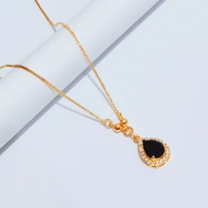 Kalung Koye Gold Elegan Kalung Dewasa Permata Satu Anti Karat Lapis Emas