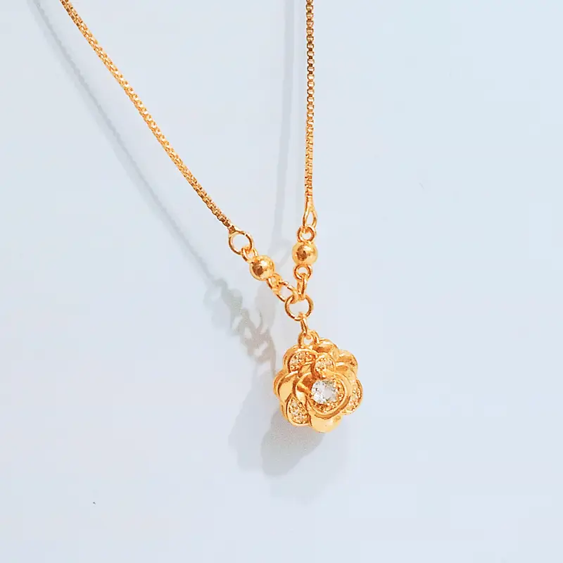 Kalung Permata Gold Xuping Elegan Premium Kalung Lapis Emas - Gambar 3