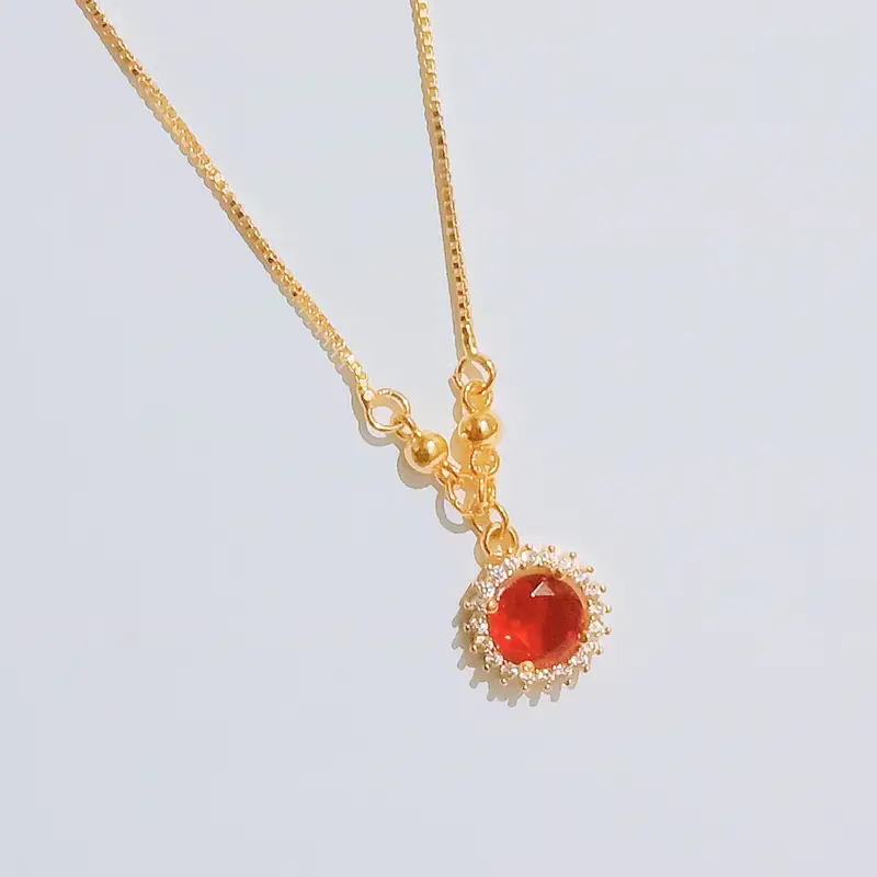 Kalung Koye Permata Satu Kalung Dewasa Gold Lapis Emas Anti Karat - Gambar 4