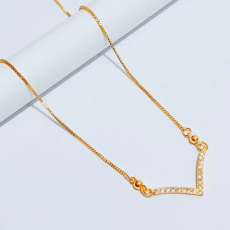 Kalung Koye Gold Permata Kalung Kasual Anti Karat - Gambar 2