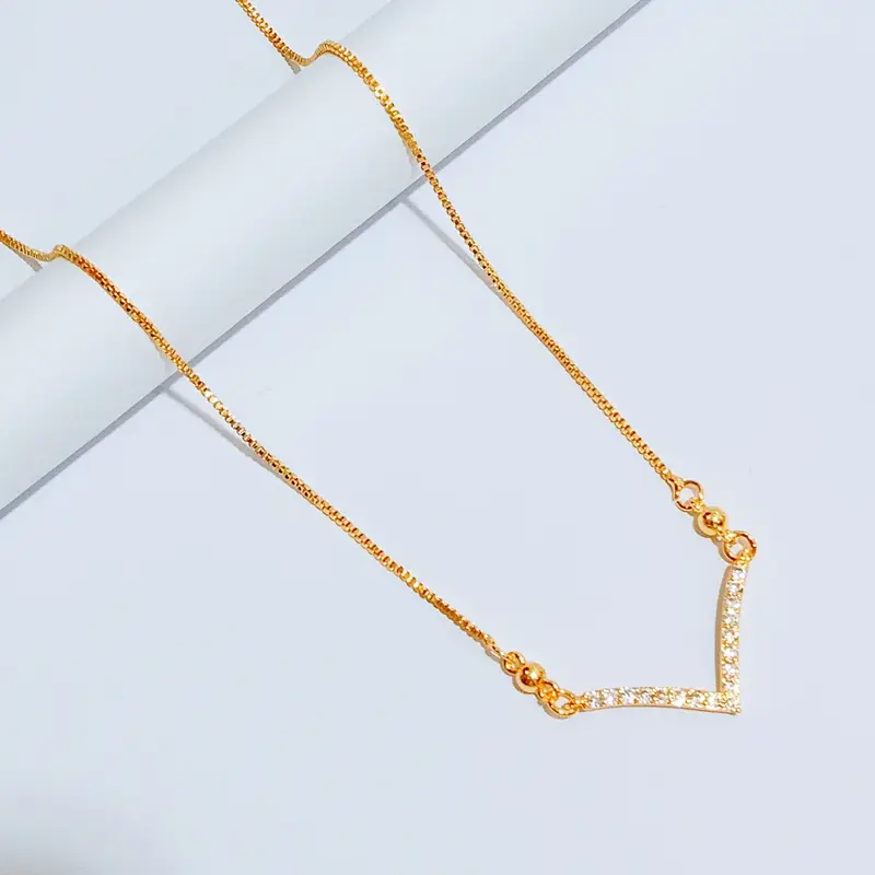 Kalung Koye Gold Permata Kalung Kasual Anti Karat - Gambar 3
