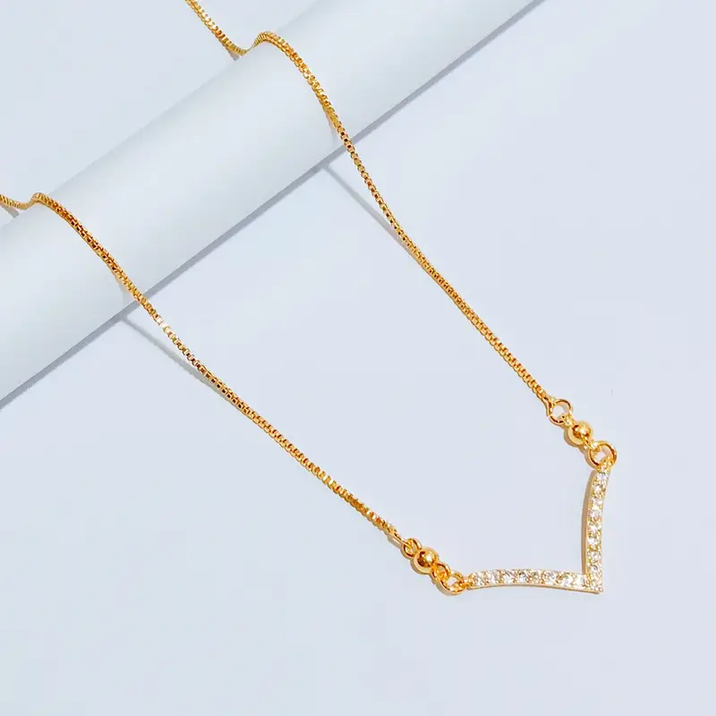 Kalung Koye Gold Permata Kalung Kasual Anti Karat - Gambar 4